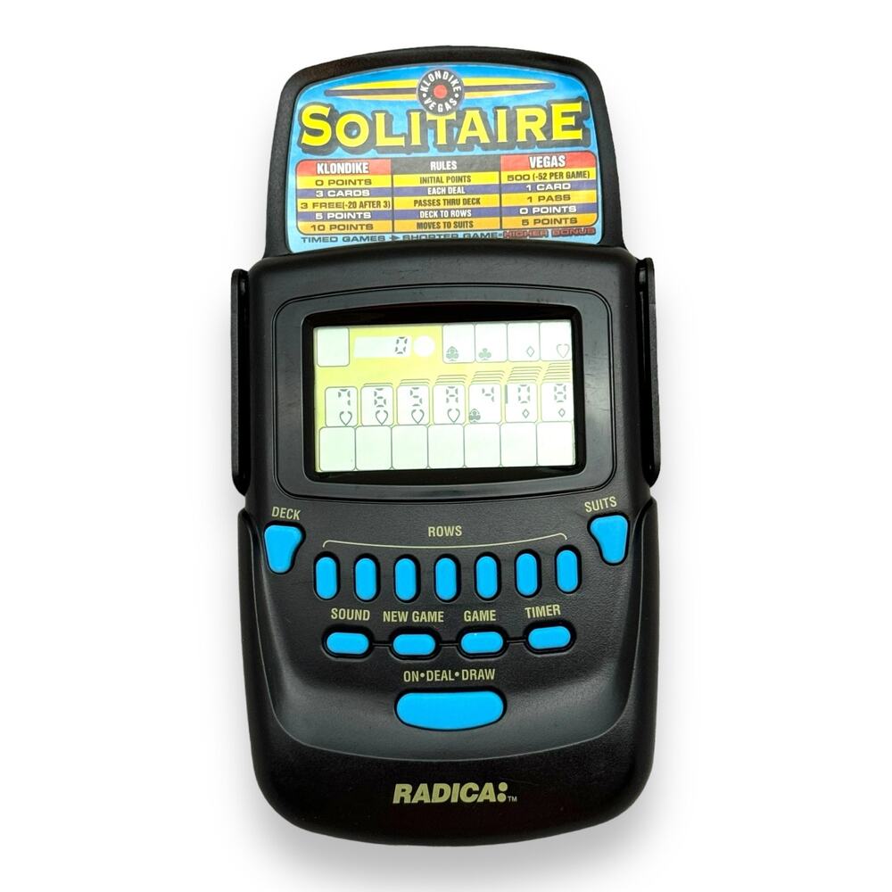 Radica Solitaire Handheld Electronic Game